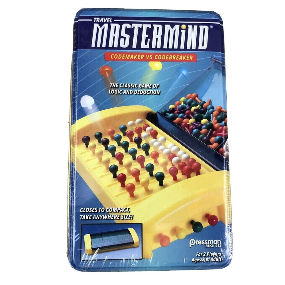 Travel Mastermind Codemaker vs Codebreaker The Game of Logic New In Tin Case